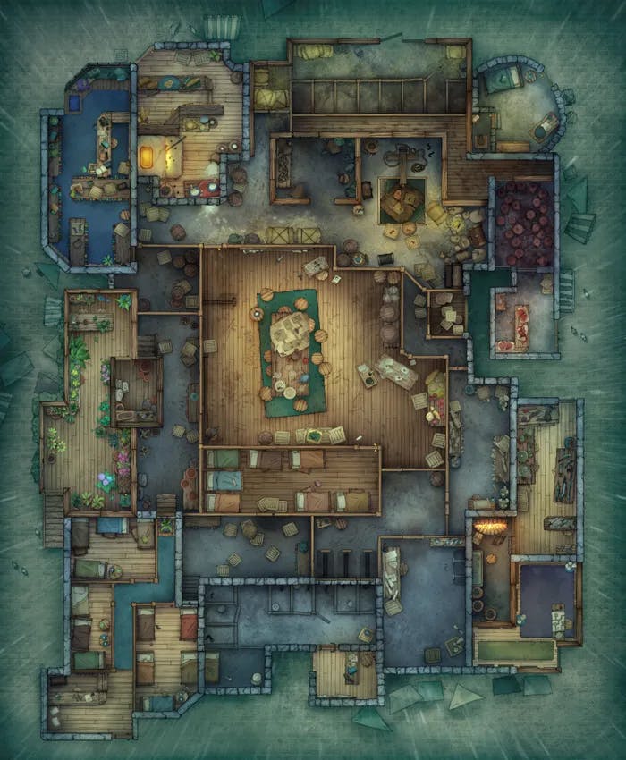 Thieves Guild Hideout map, Rain variant