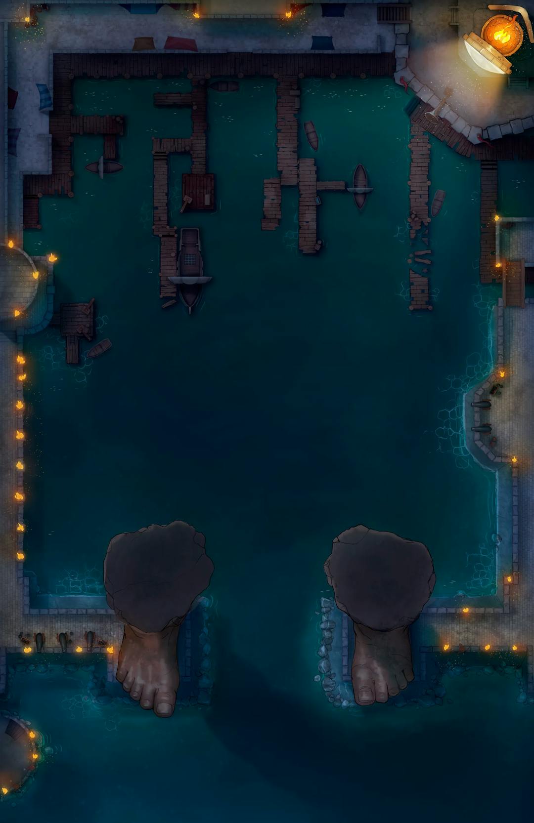 Colossus Port map, Original Night variant