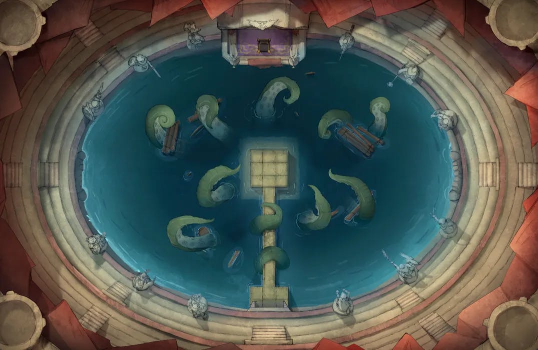 Colosseum of Challenges map, Kraken Day variant