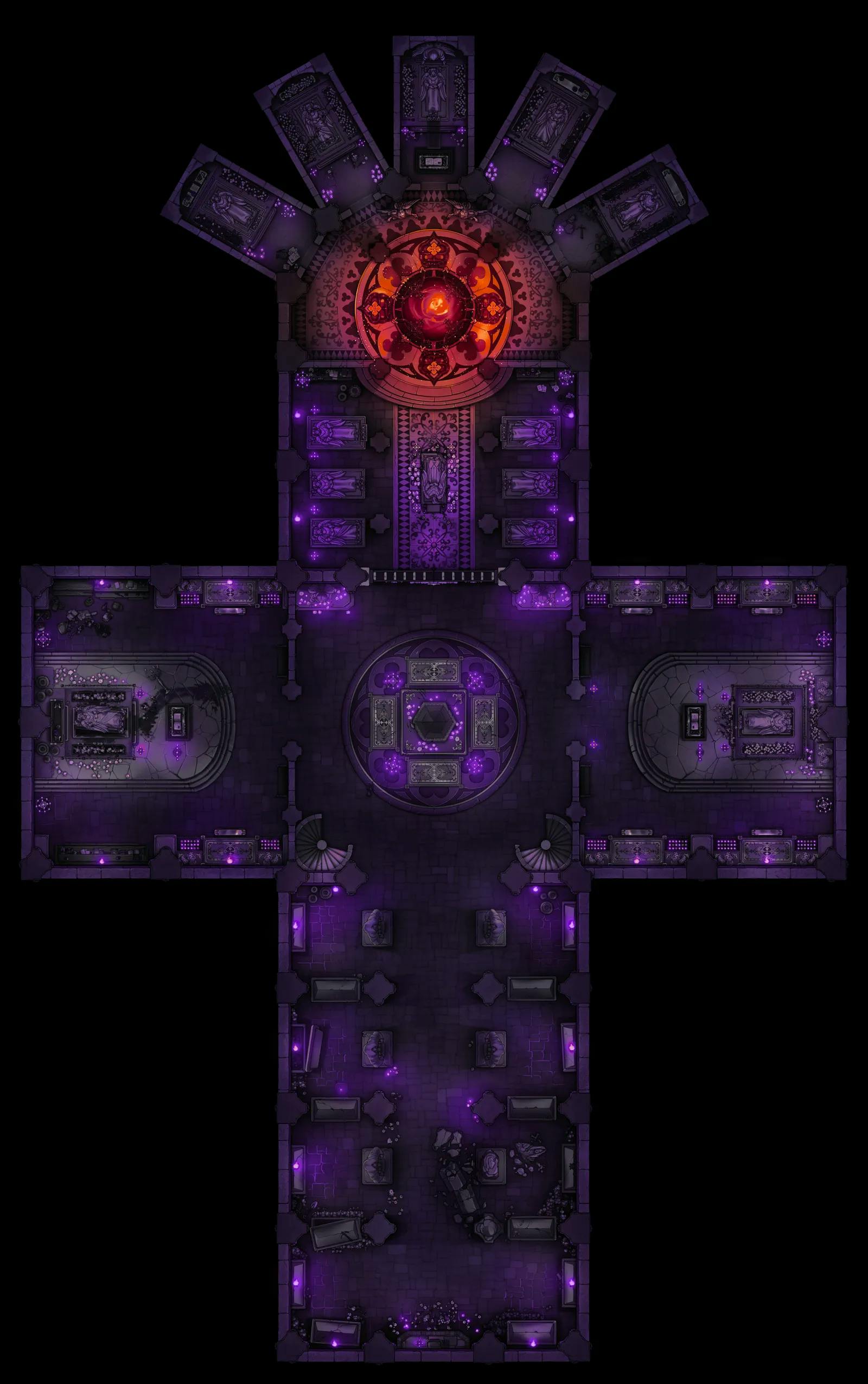 Grand Cathedral Crypt map, Violet variant thumbnail