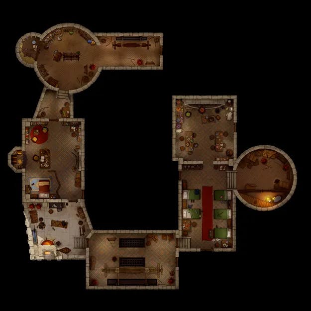 Riverwood Toll Castle map, Interior Day variant