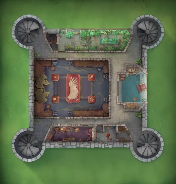 Grounded Castle map, Gallery Day Original variant