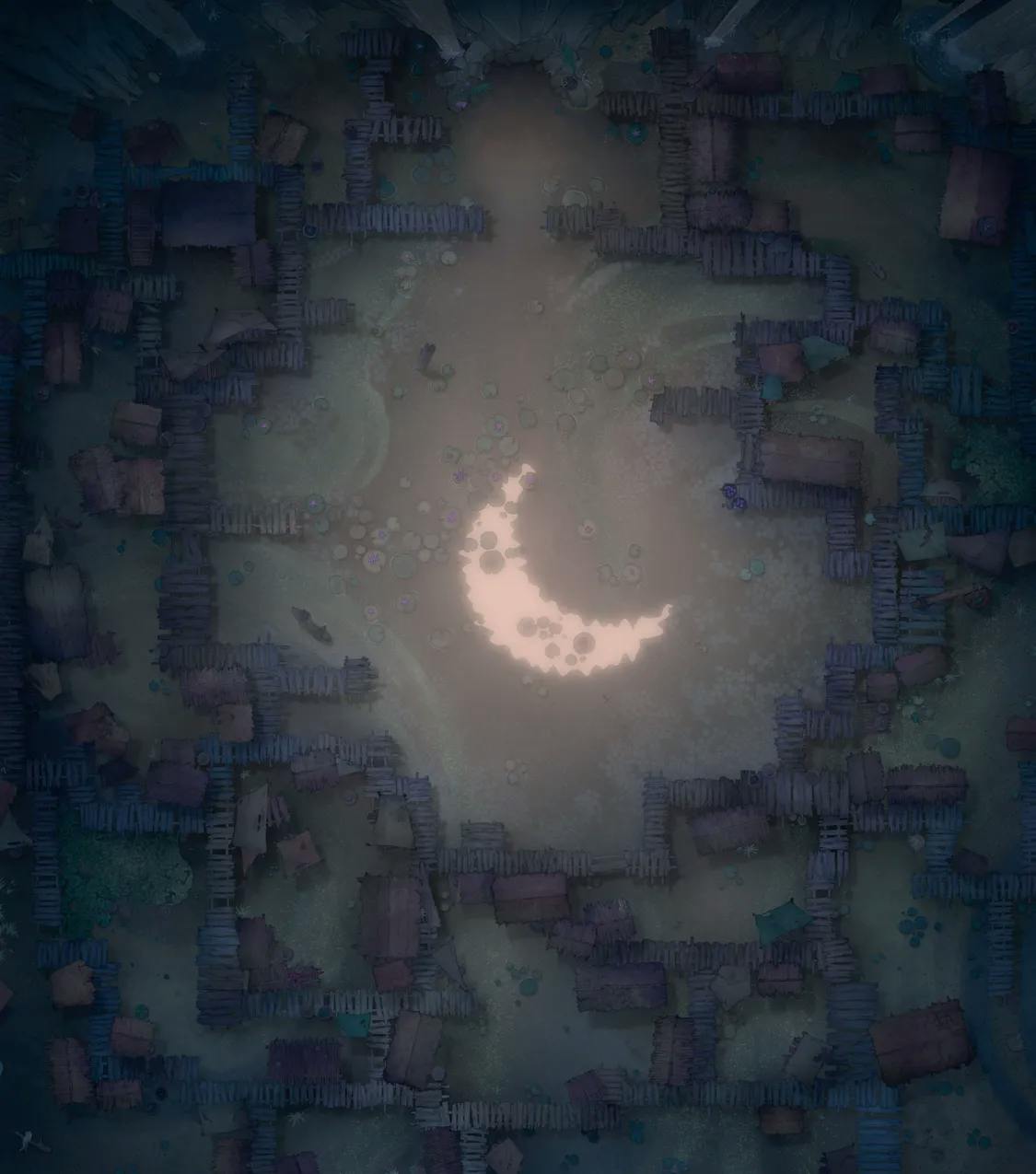 Bullywug Swamp map, Crescent Moon Night variant thumbnail