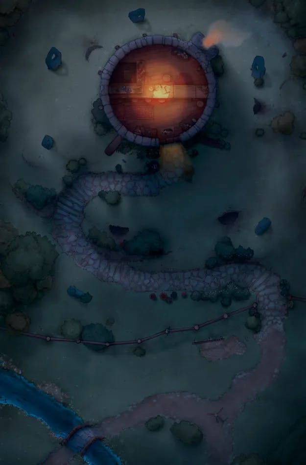 Badger Hill map, Night Lights variant