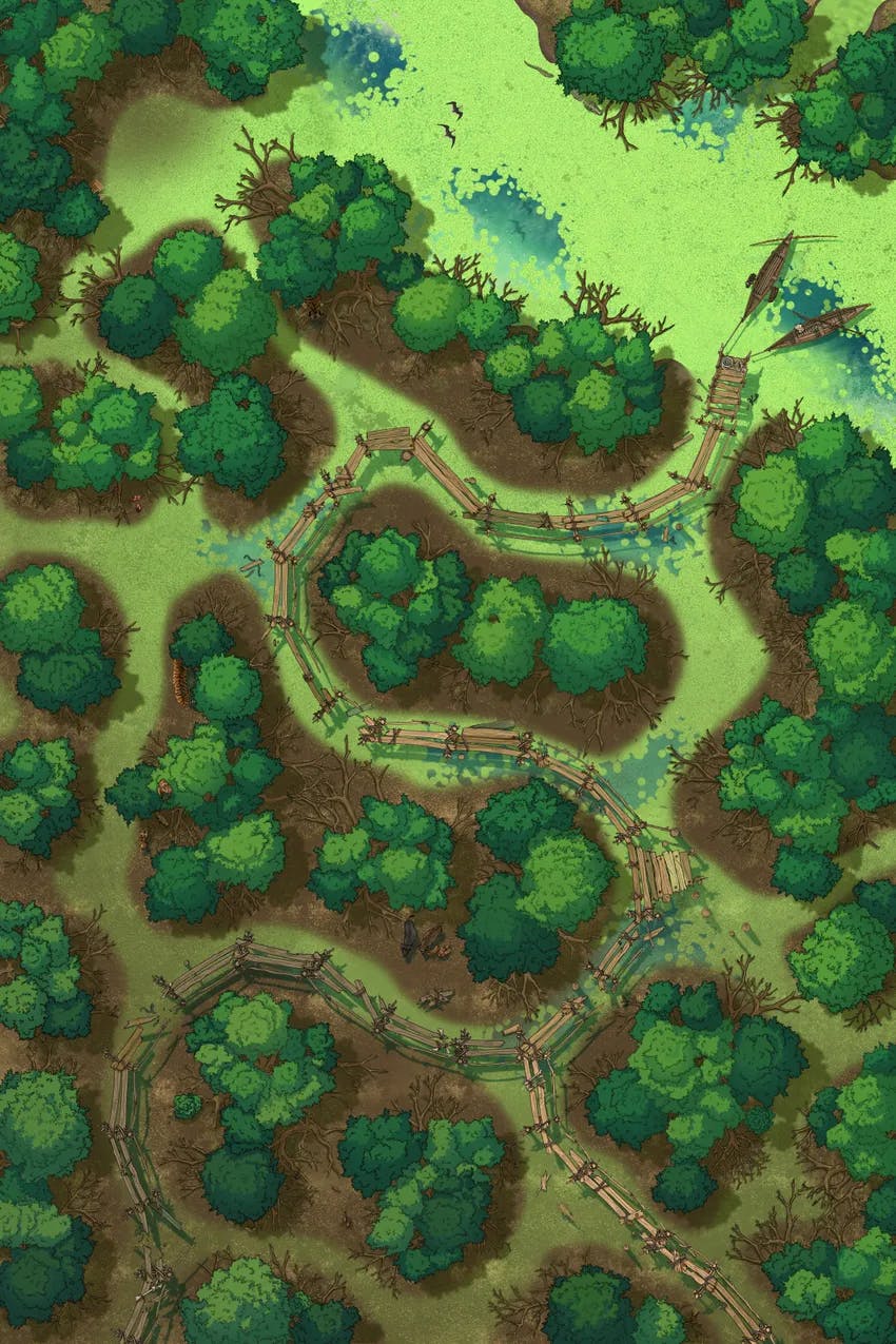 Mangrove Forest map, Swamp variant thumbnail