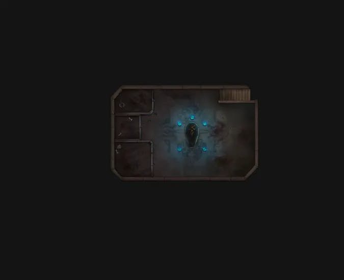 Grand Hunter's House map, Basement Vampire Coffin variant