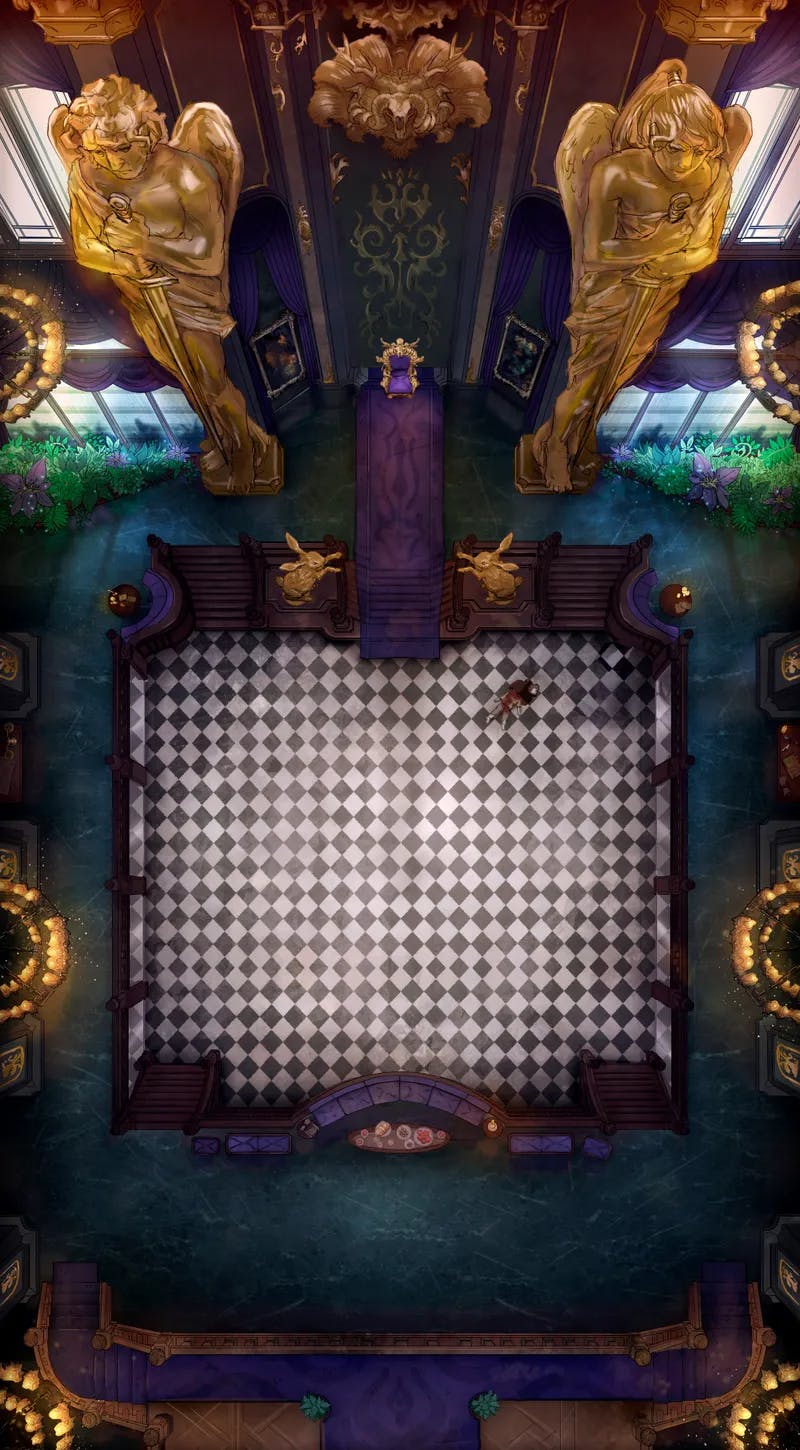 Opulent Ballroom map, Throne Room Off With His Head variant