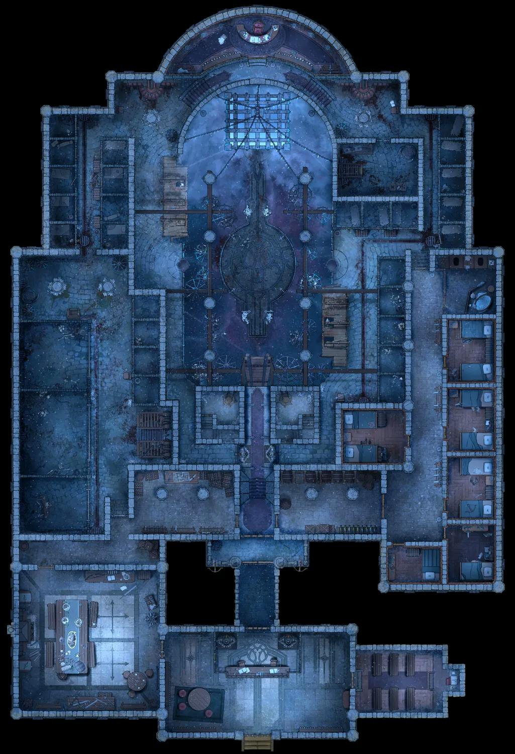 Medieval Jail map, Frozen variant