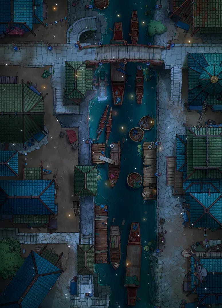 Floating Market map, Fireflies variant