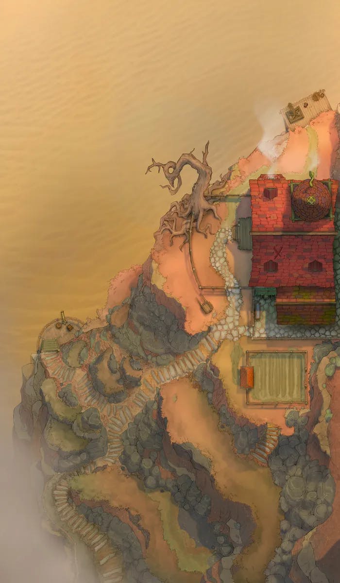 Wonderful Wizard Waterfall map, Desert variant thumbnail