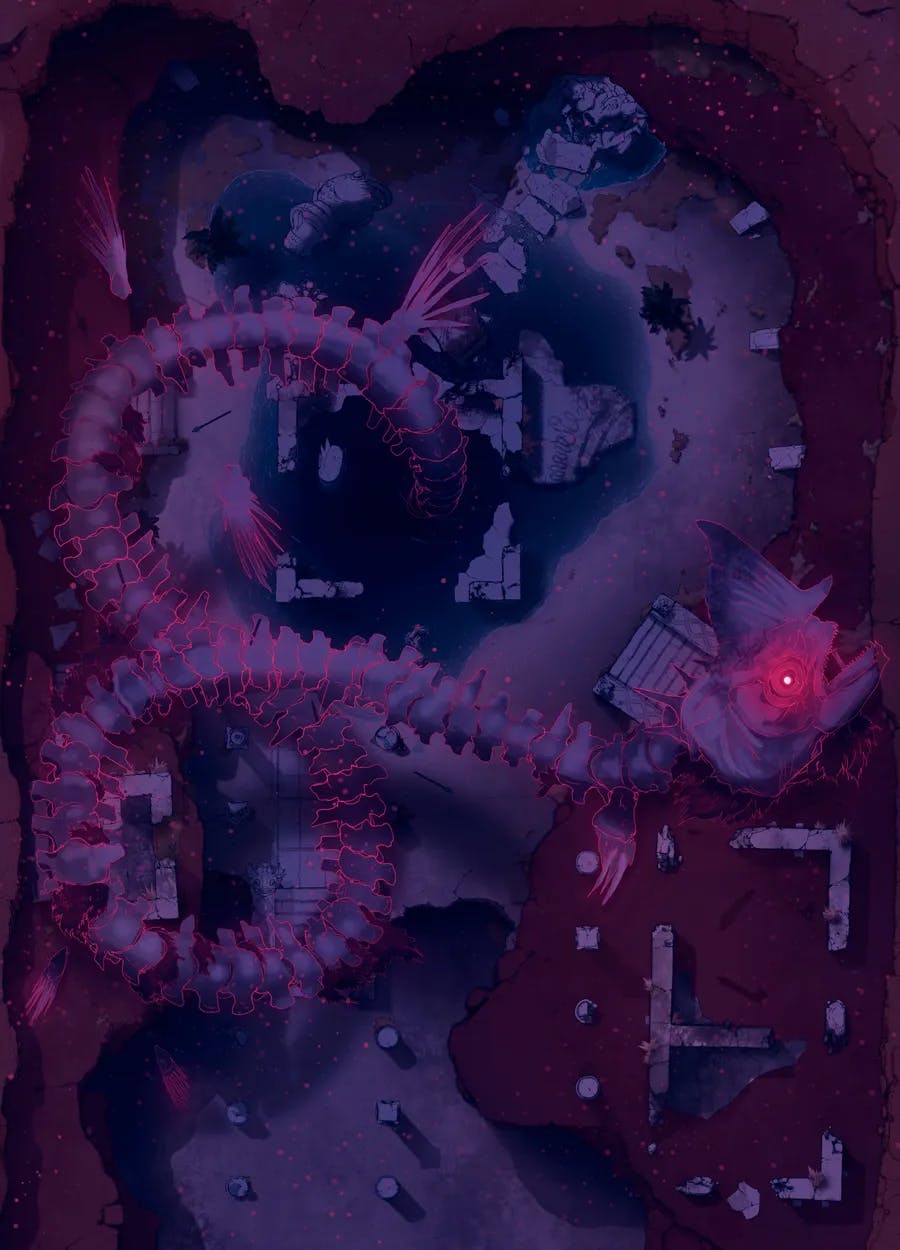 Desert Ruins map, Leviathan Grave Night variant