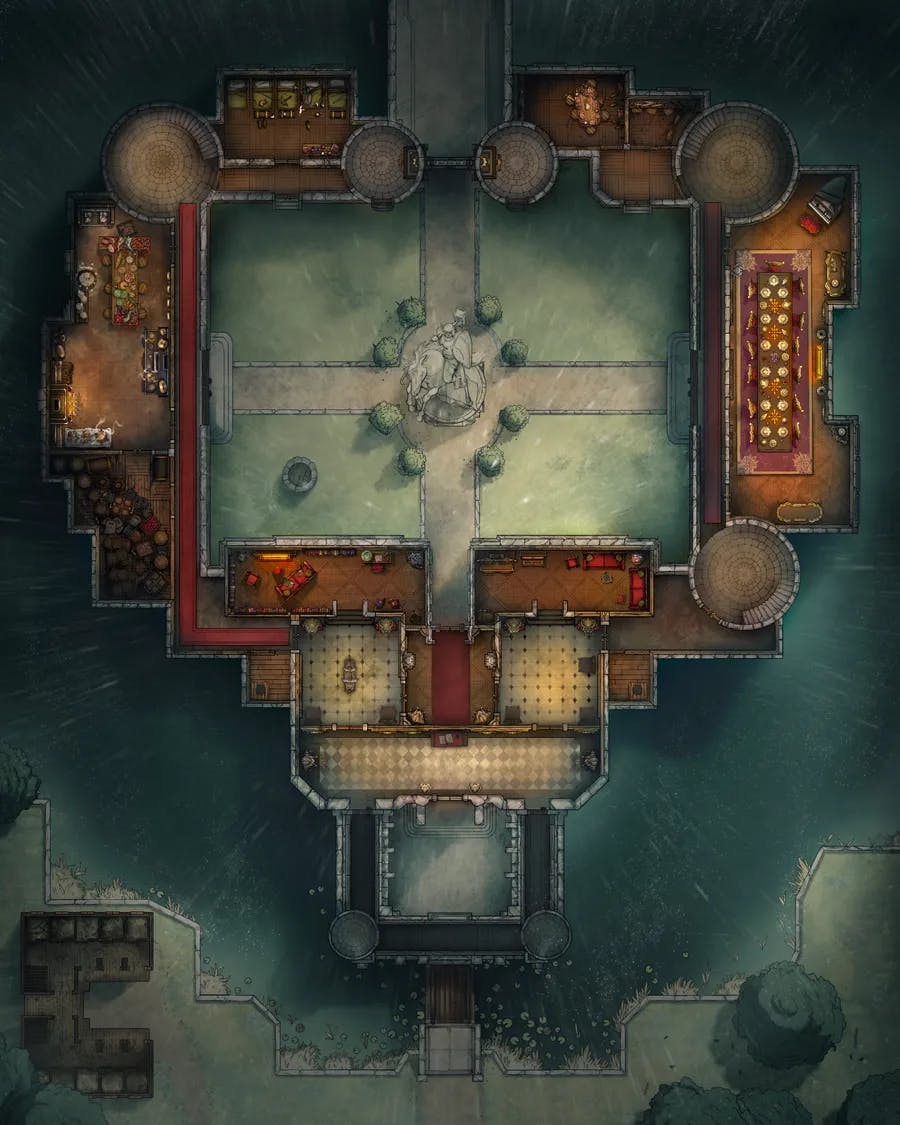 Palace Outer Court map, First Floor Rain variant thumbnail