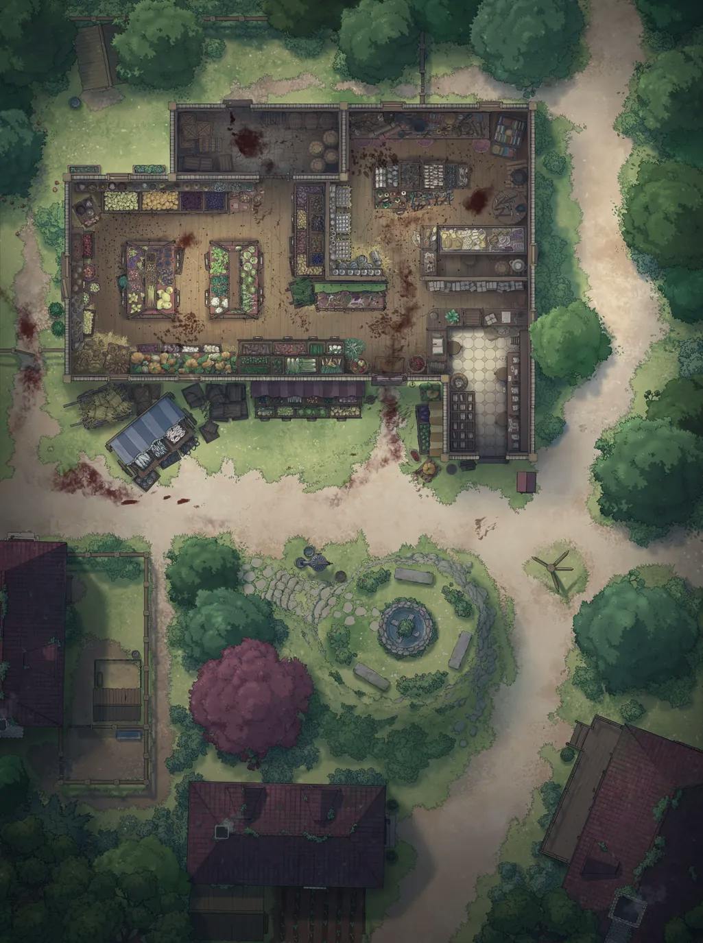 Gentle Village Greengrocer map, Massacre variant thumbnail