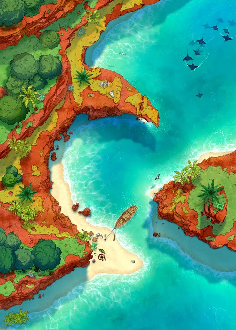 Beachside Cliff map, Original Day variant thumbnail