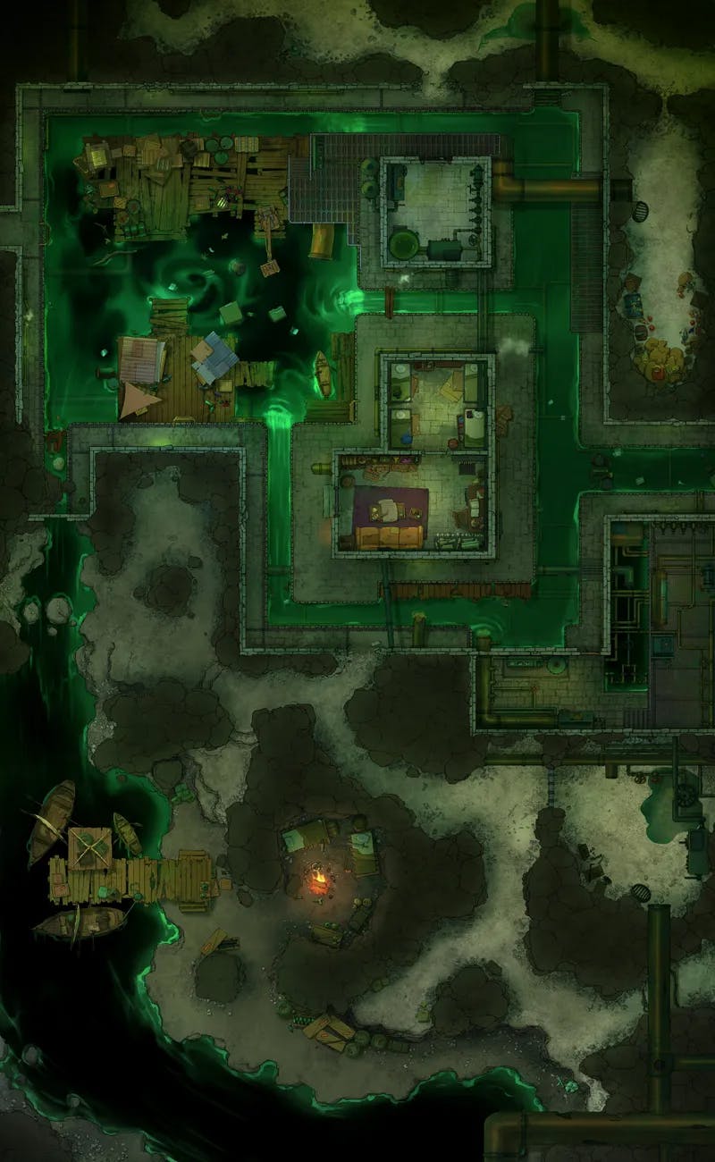 Sewer Tunnels map, Toxic variant