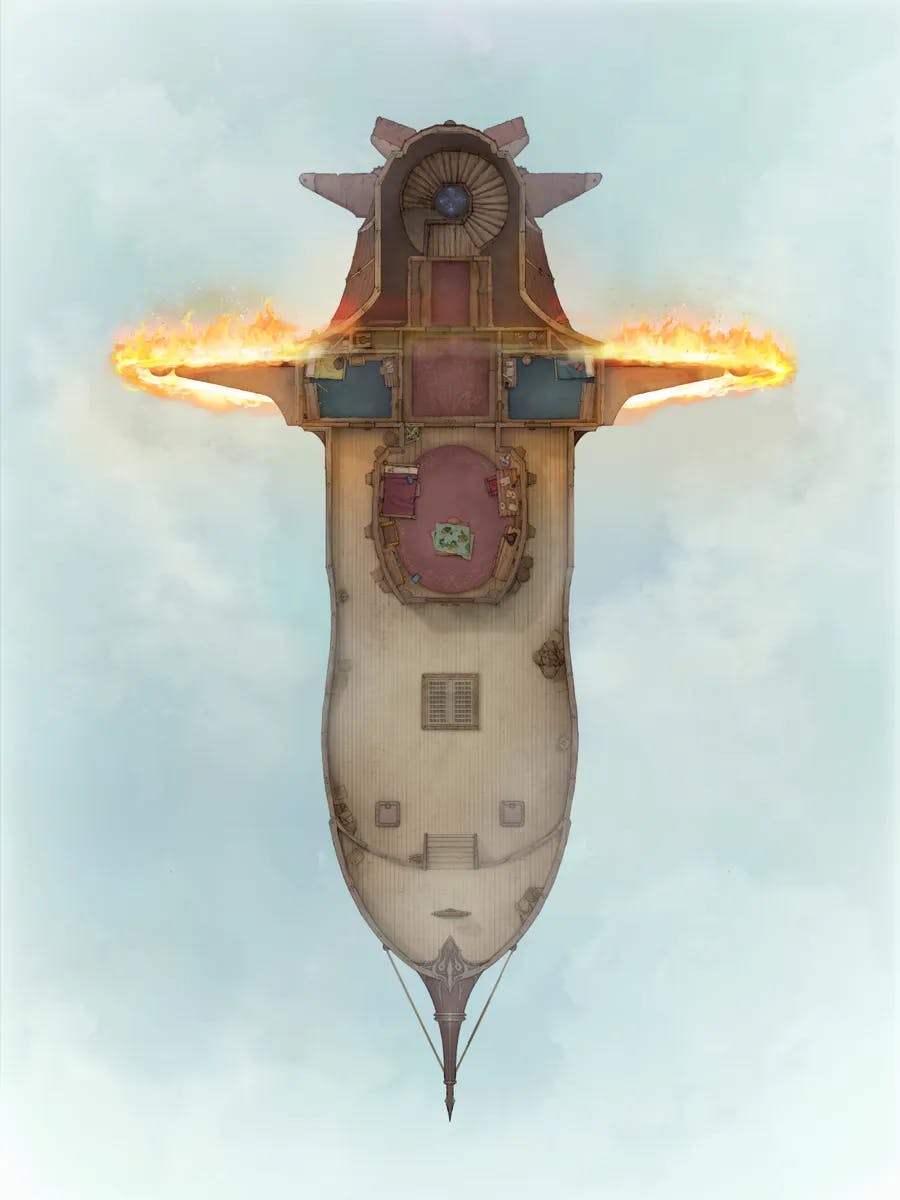 Airships! map, Elemental Engine Deck Day variant