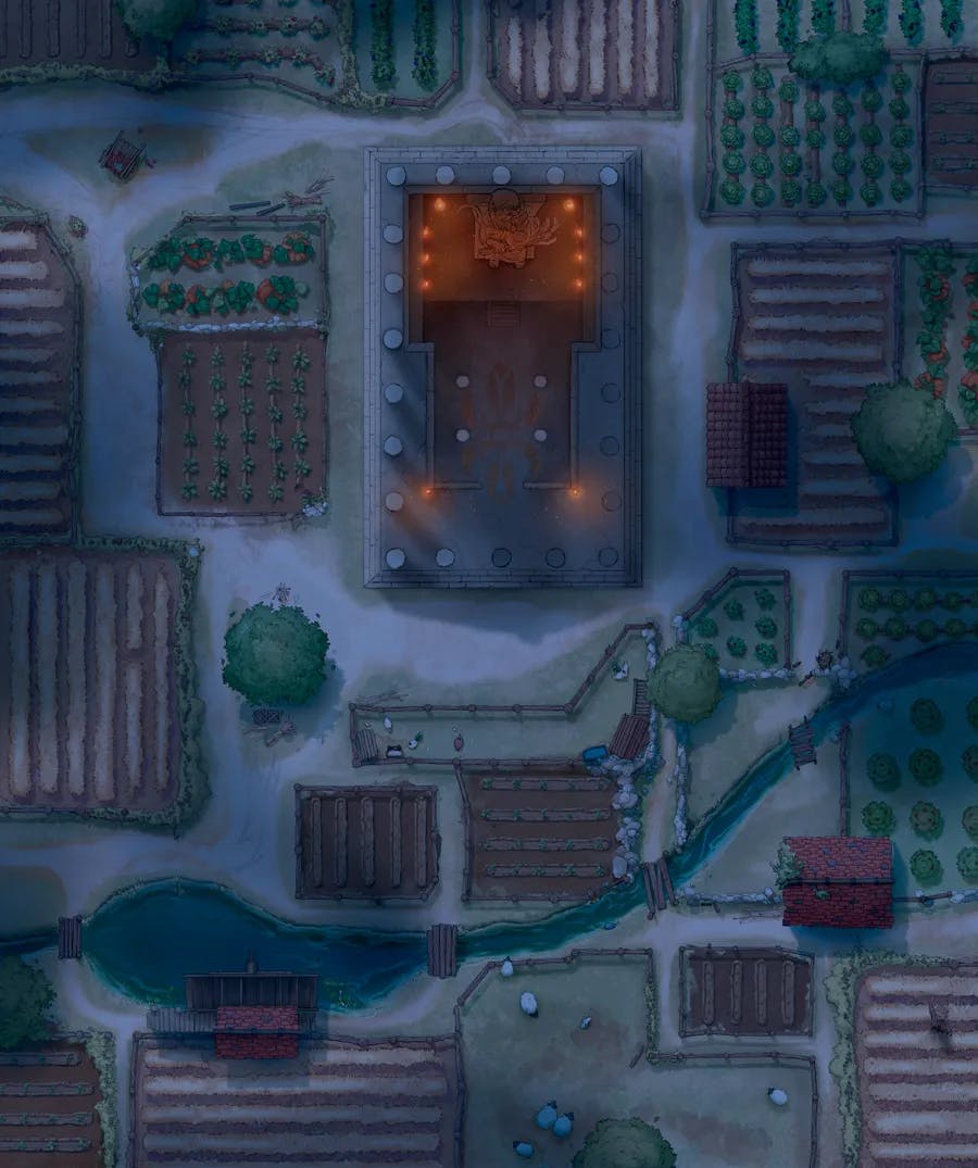 Temple Pastures map, Interior Night variant thumbnail