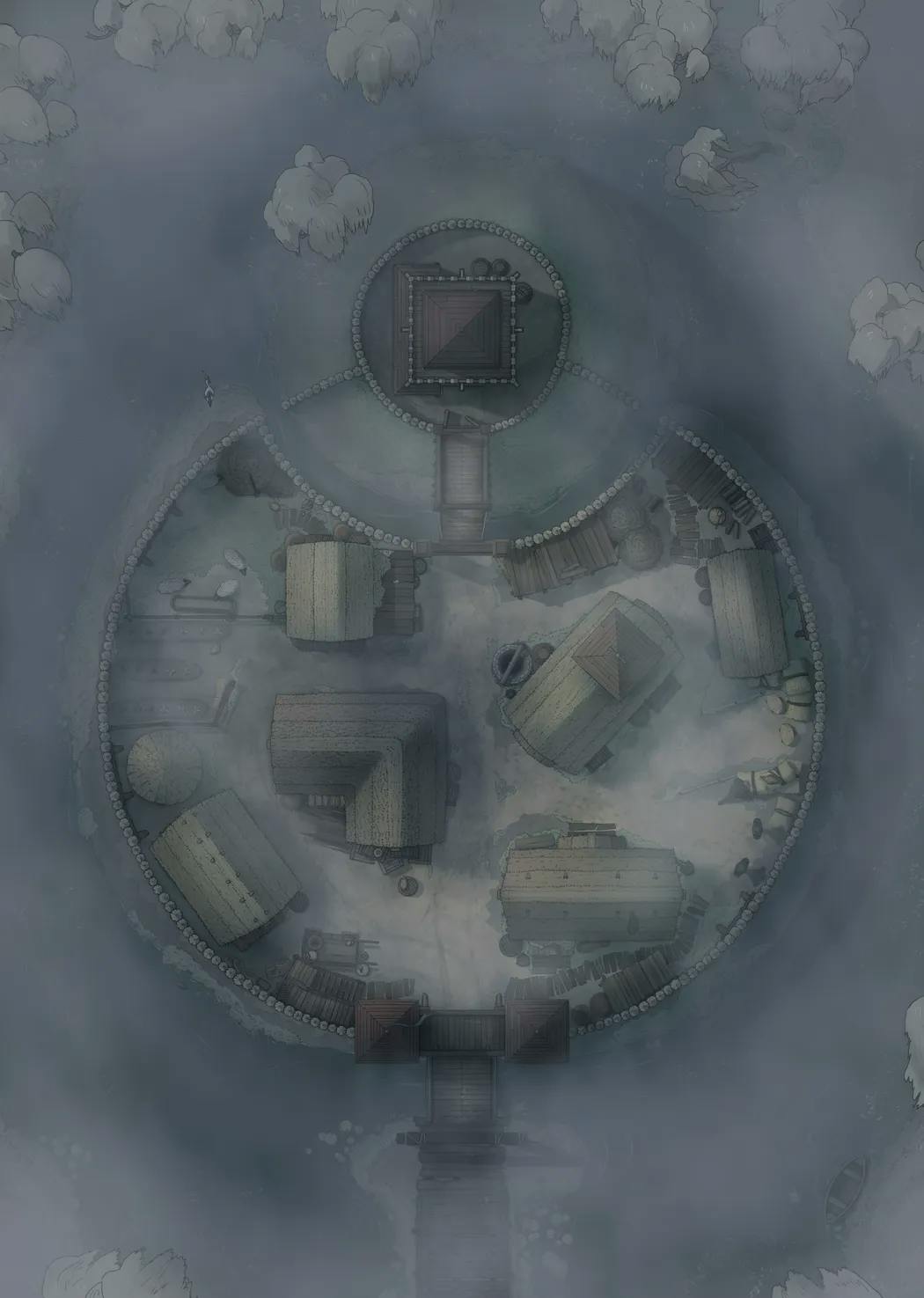 Motte and Bailey Castle map, Fog variant thumbnail