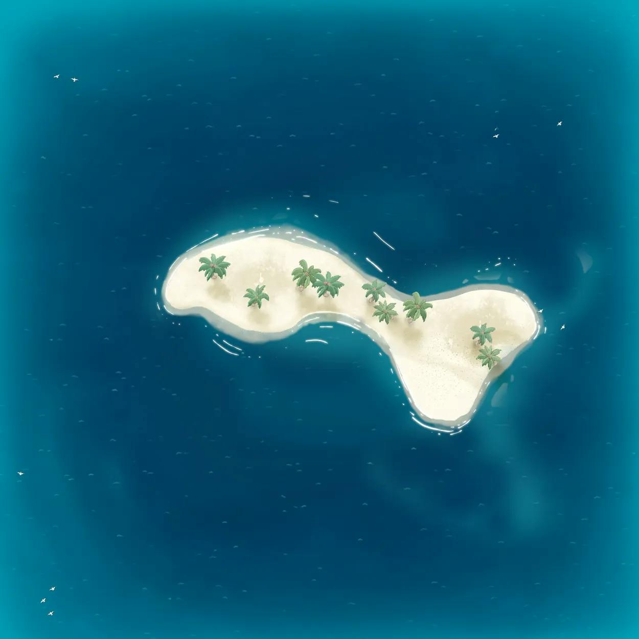 Open Ocean map, Desert Island 6 variant thumbnail