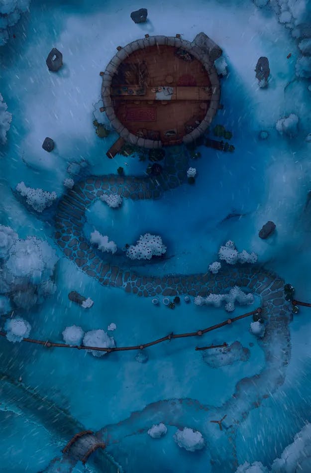Badger Hill map, Night Snow variant thumbnail