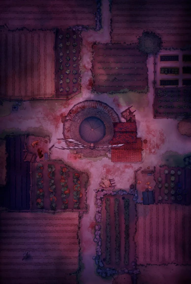 Windmill Farm map, Red Moon Bloody Night variant thumbnail