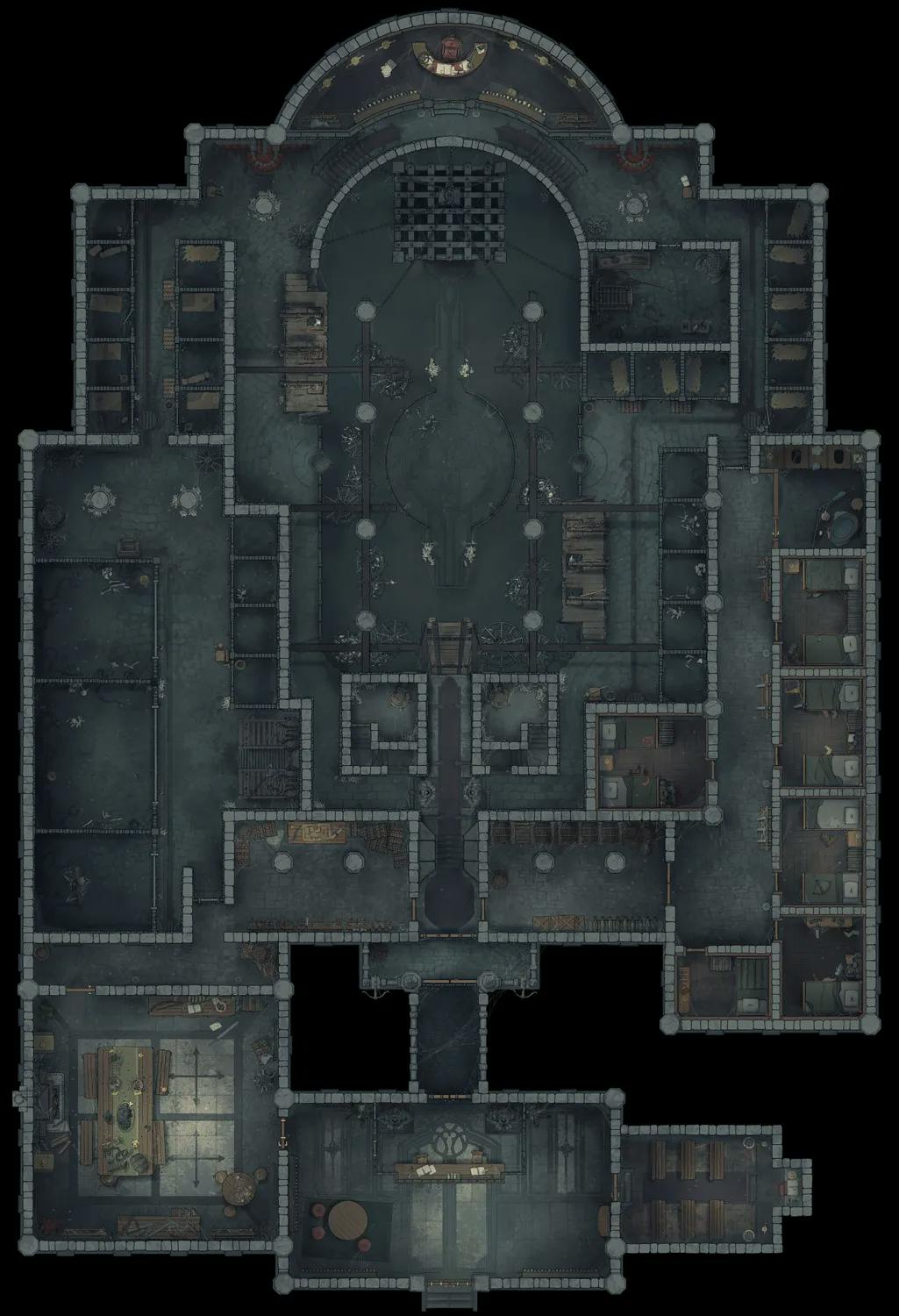 Medieval Jail map, Abandoned variant