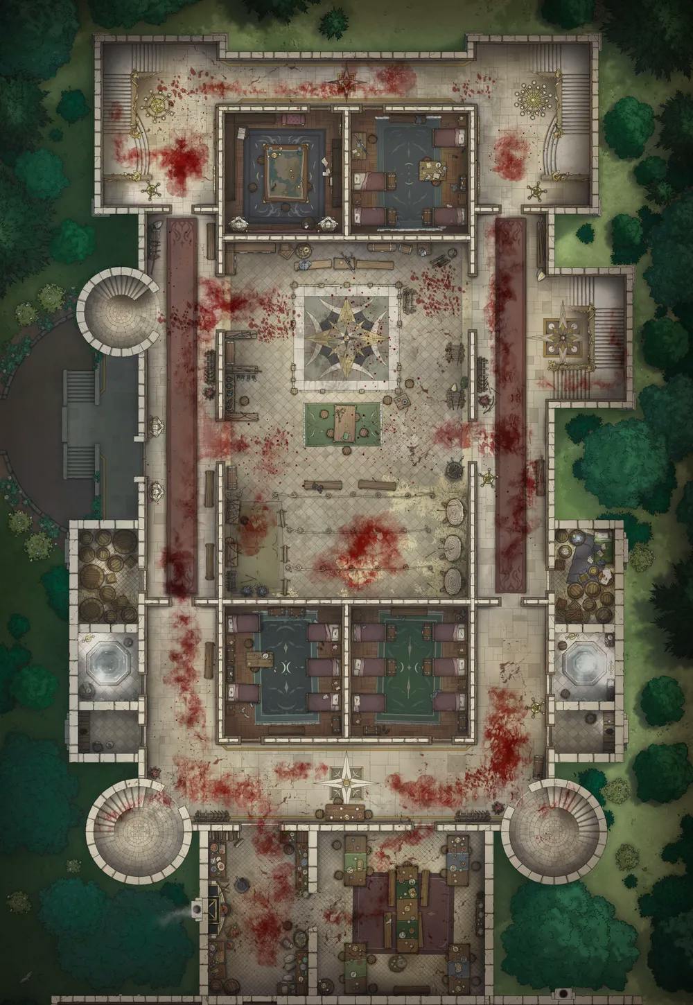 Palace Guard Chambers map, Massacre variant thumbnail