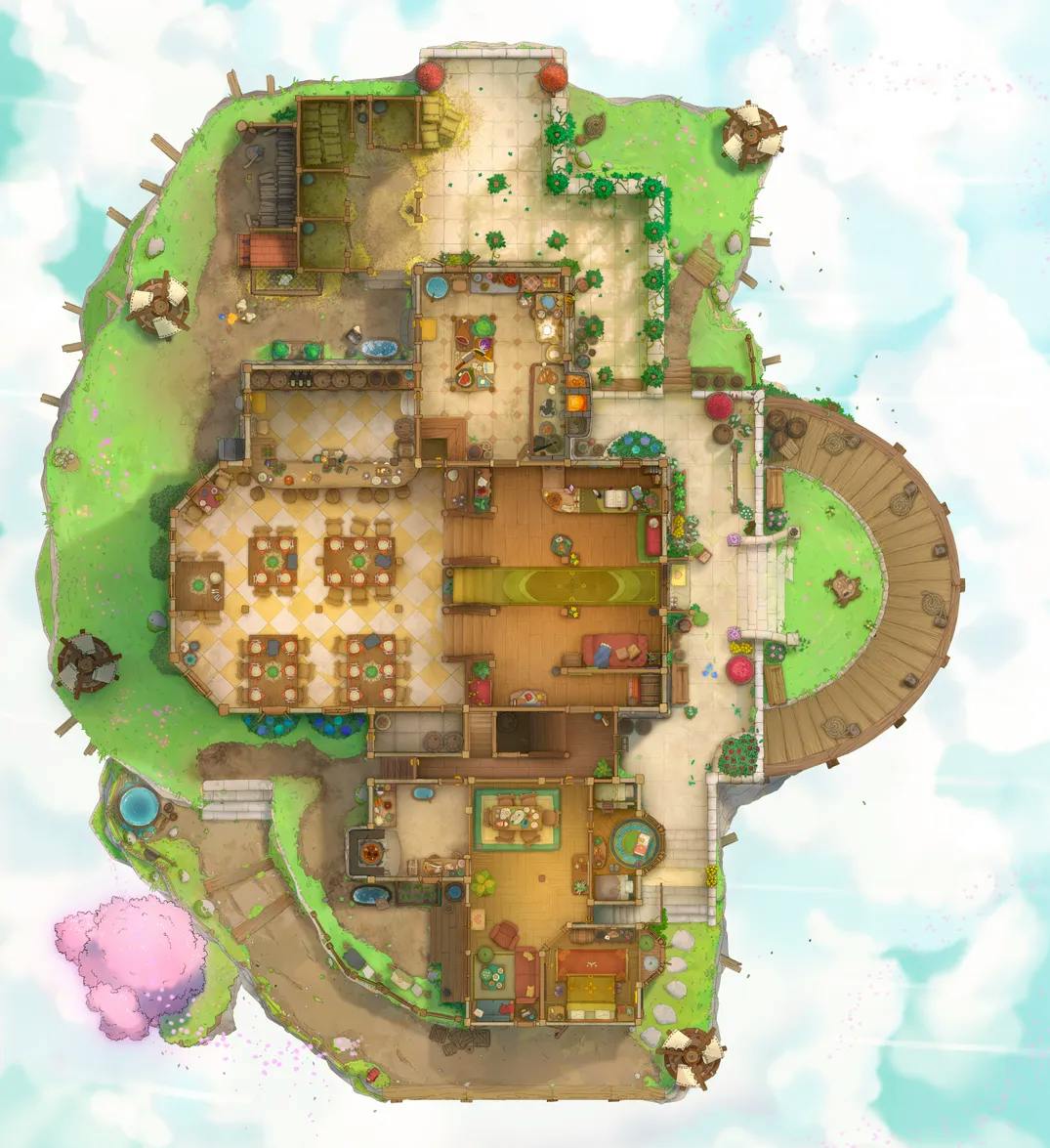 Gryphon Roost Inn map, Spring variant thumbnail