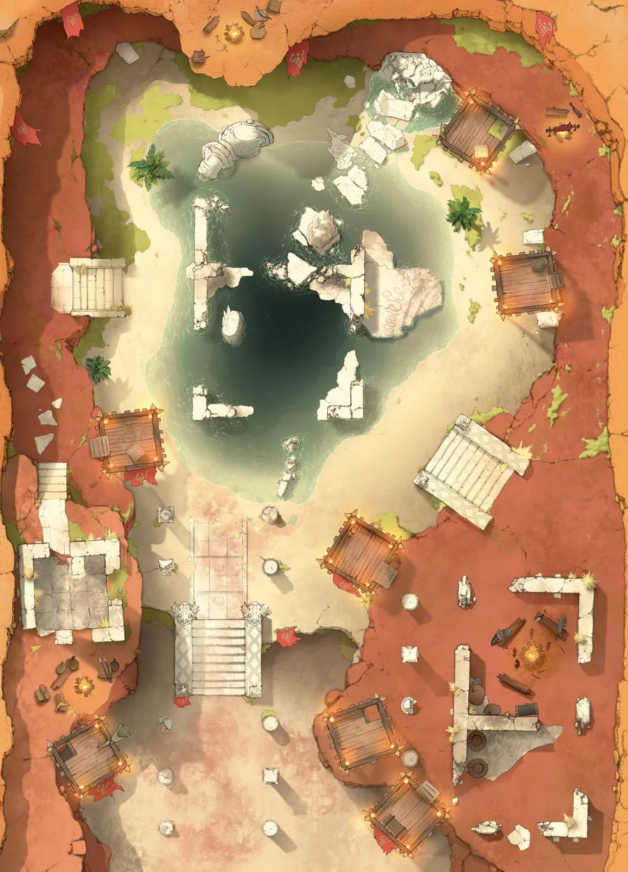 Desert Ruins map, Goblin Camp variant thumbnail