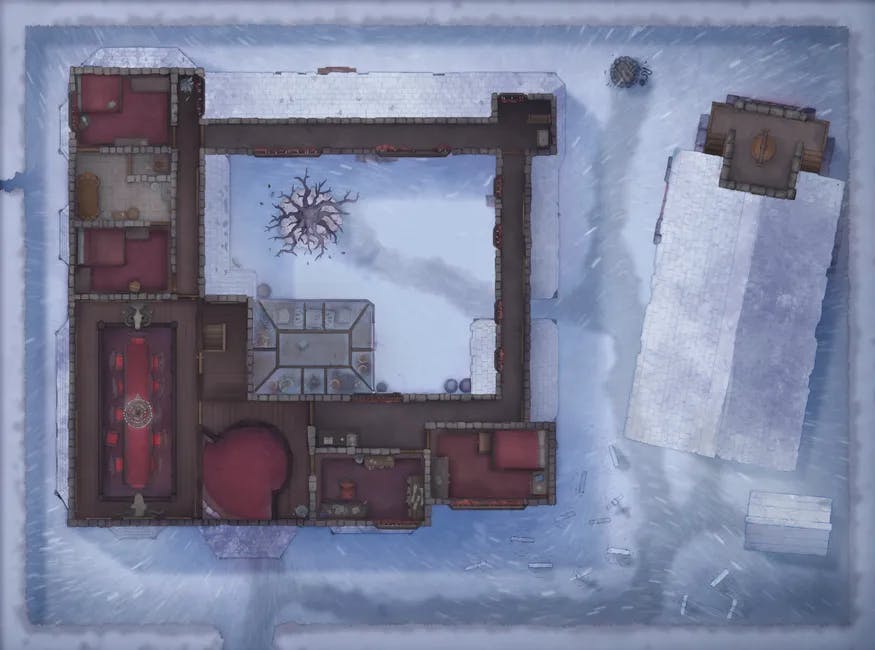 Vampire Mansion map, Snow Top Floor Day variant thumbnail
