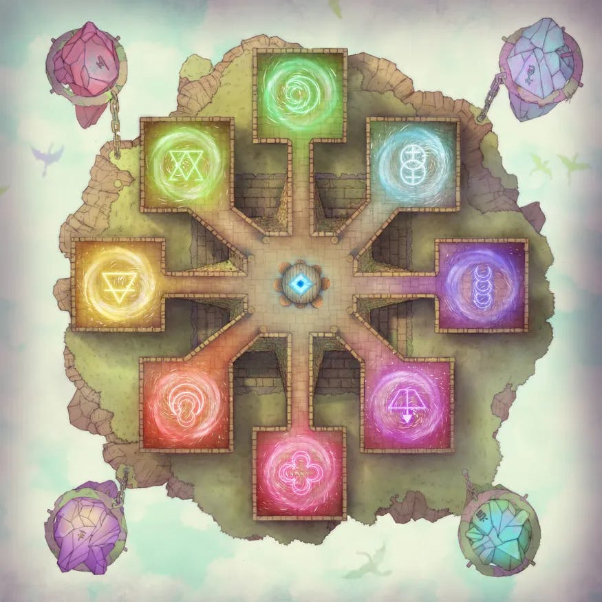 Ancient Wizard Lair map, Wizard Council Day variant thumbnail