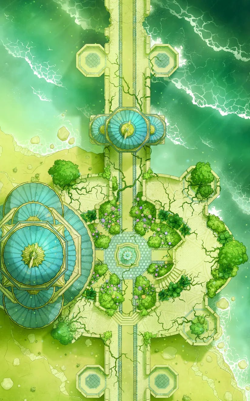Djinn Gardens map, Overgrown Yellow Green variant thumbnail