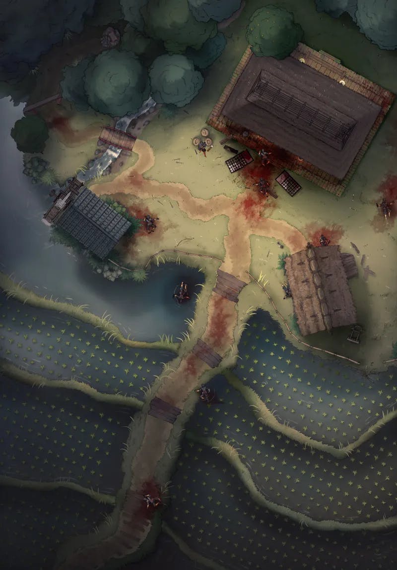 Oni Hideout map, Ninja Aftermath variant thumbnail