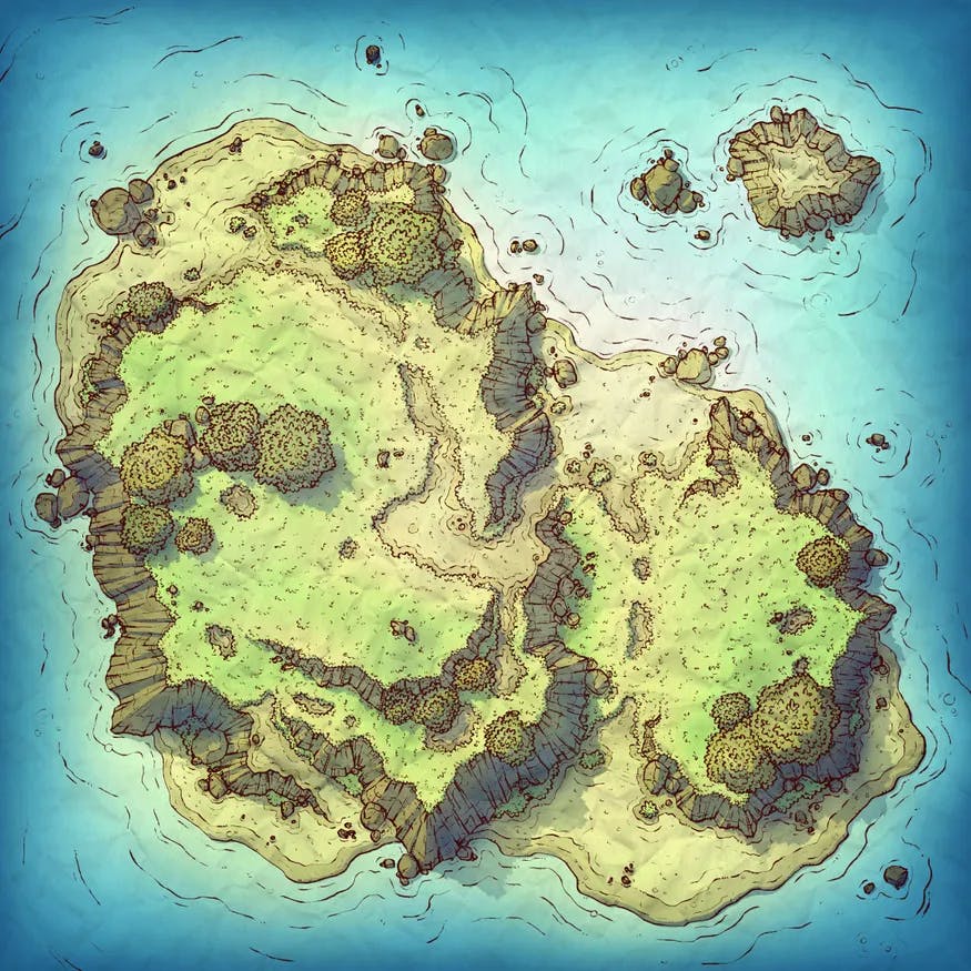 Island Fort map, Day variant thumbnail