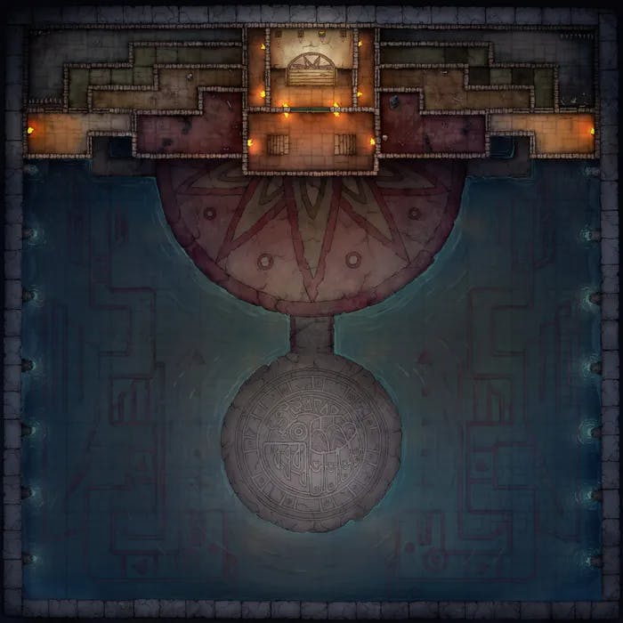Temple of the Couatl Boss Room map, Dark variant thumbnail