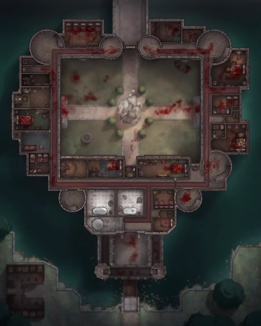 Palace Outer Court map, Second Floor Massacre variant thumbnail