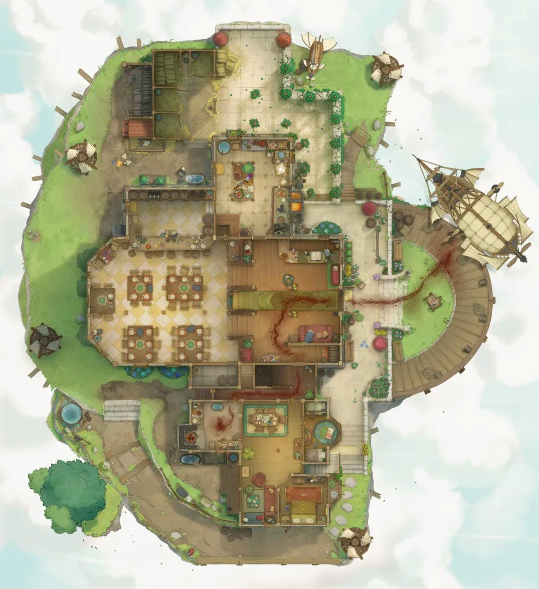 Gryphon Roost Inn map, Abduction variant