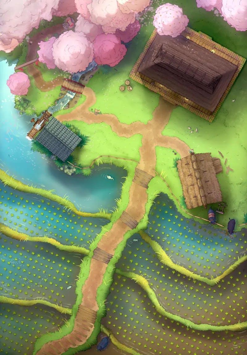 Oni Hideout map, Spring variant thumbnail
