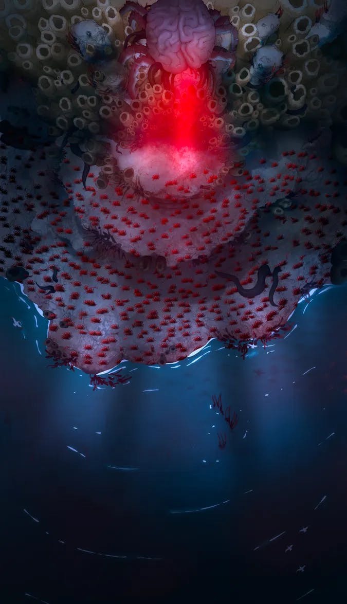 Deep Sea Organ map, The Most Worshipful Cult of Elder Crabs variant thumbnail