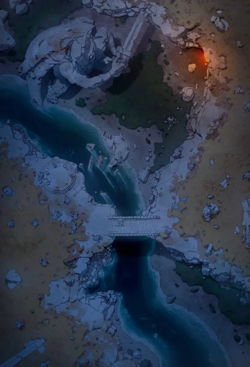 Medusa's Wake map, Cave Fire Night variant thumbnail