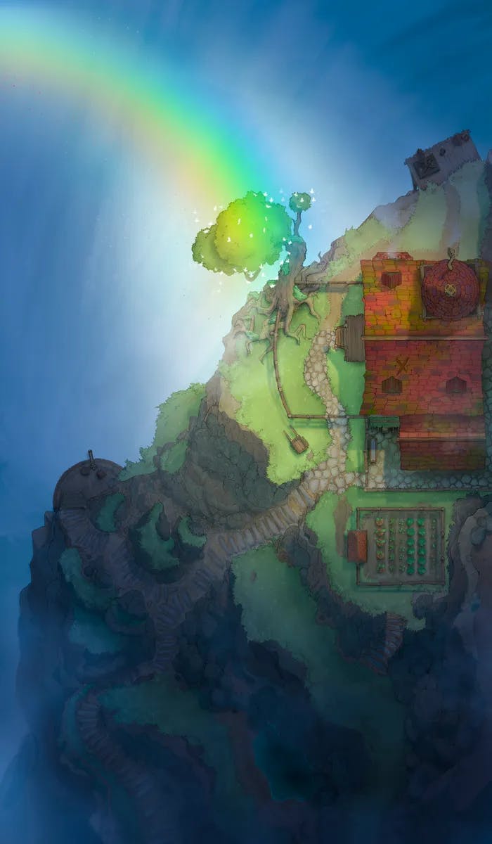 Wonderful Wizard Waterfall map, End Of The Rainbow variant thumbnail