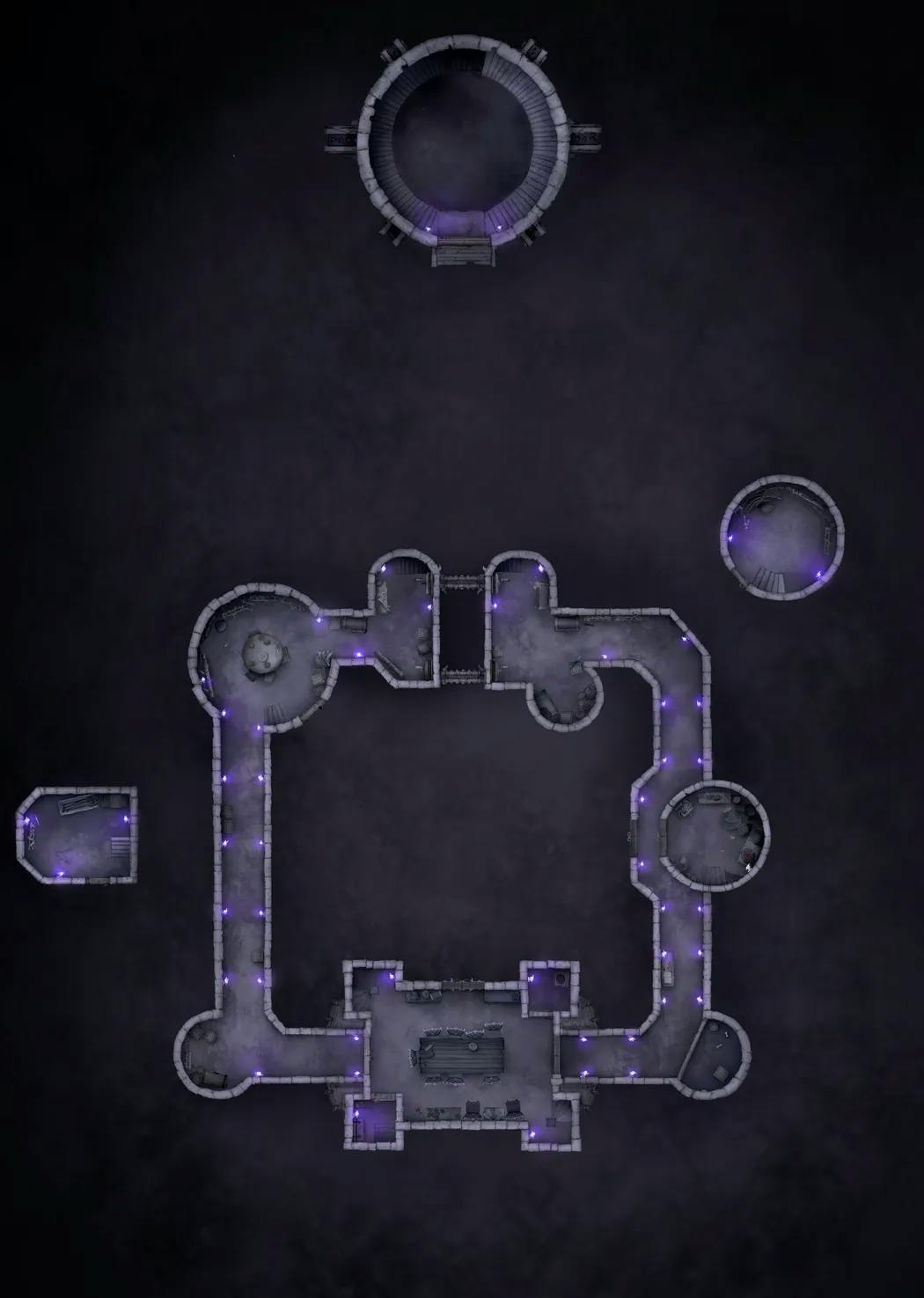 Shadowfell Fortress Interior map, No Monster Floor G variant thumbnail