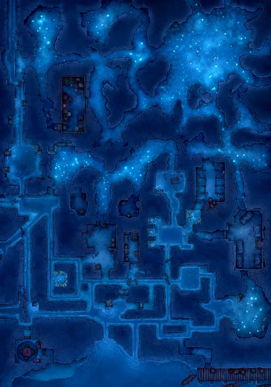 Cavern Of The Venom Queen map, Starry Cave variant thumbnail