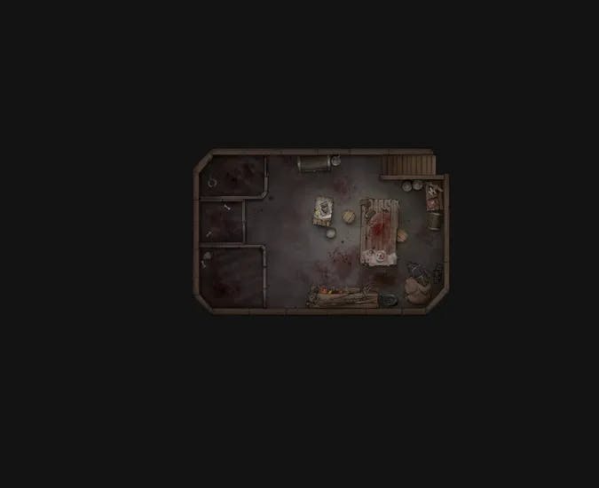Grand Hunter's House map, Basement Work Table Bloody variant