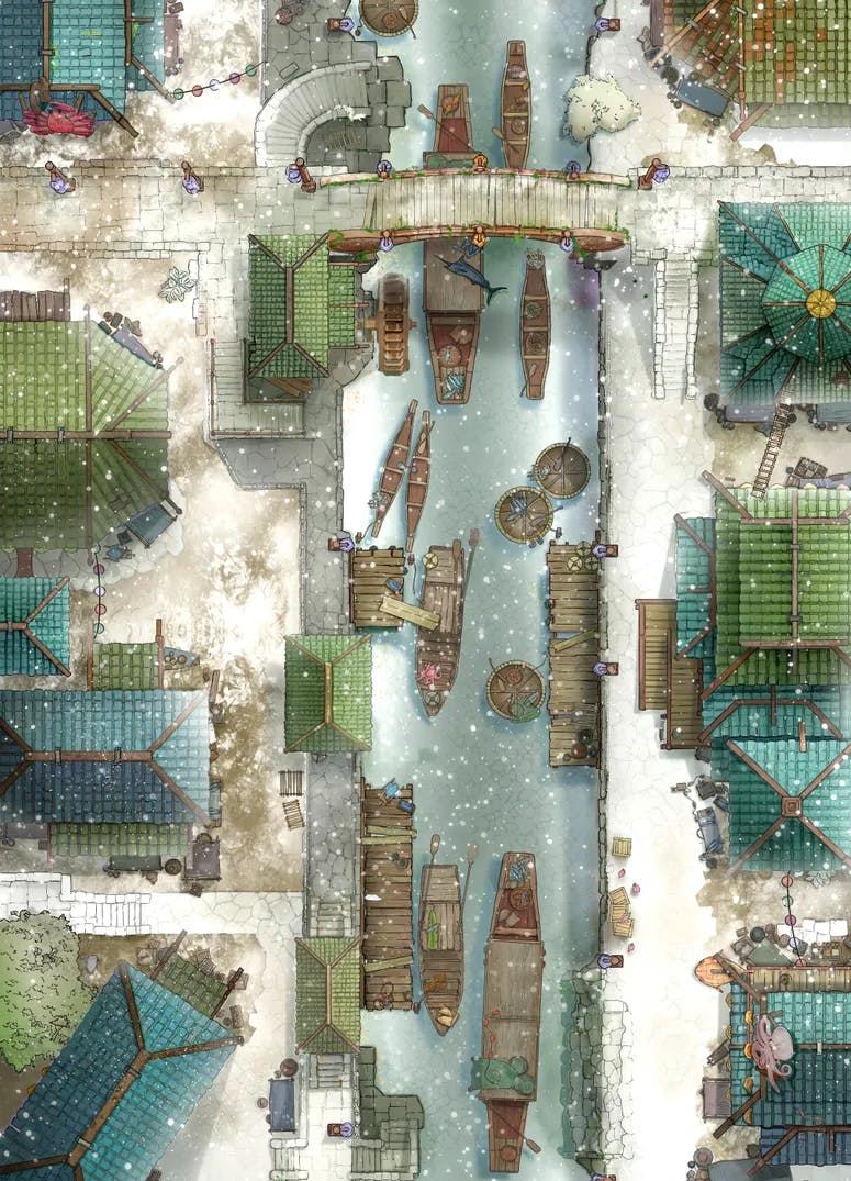 Floating Market map, Winter Day variant thumbnail