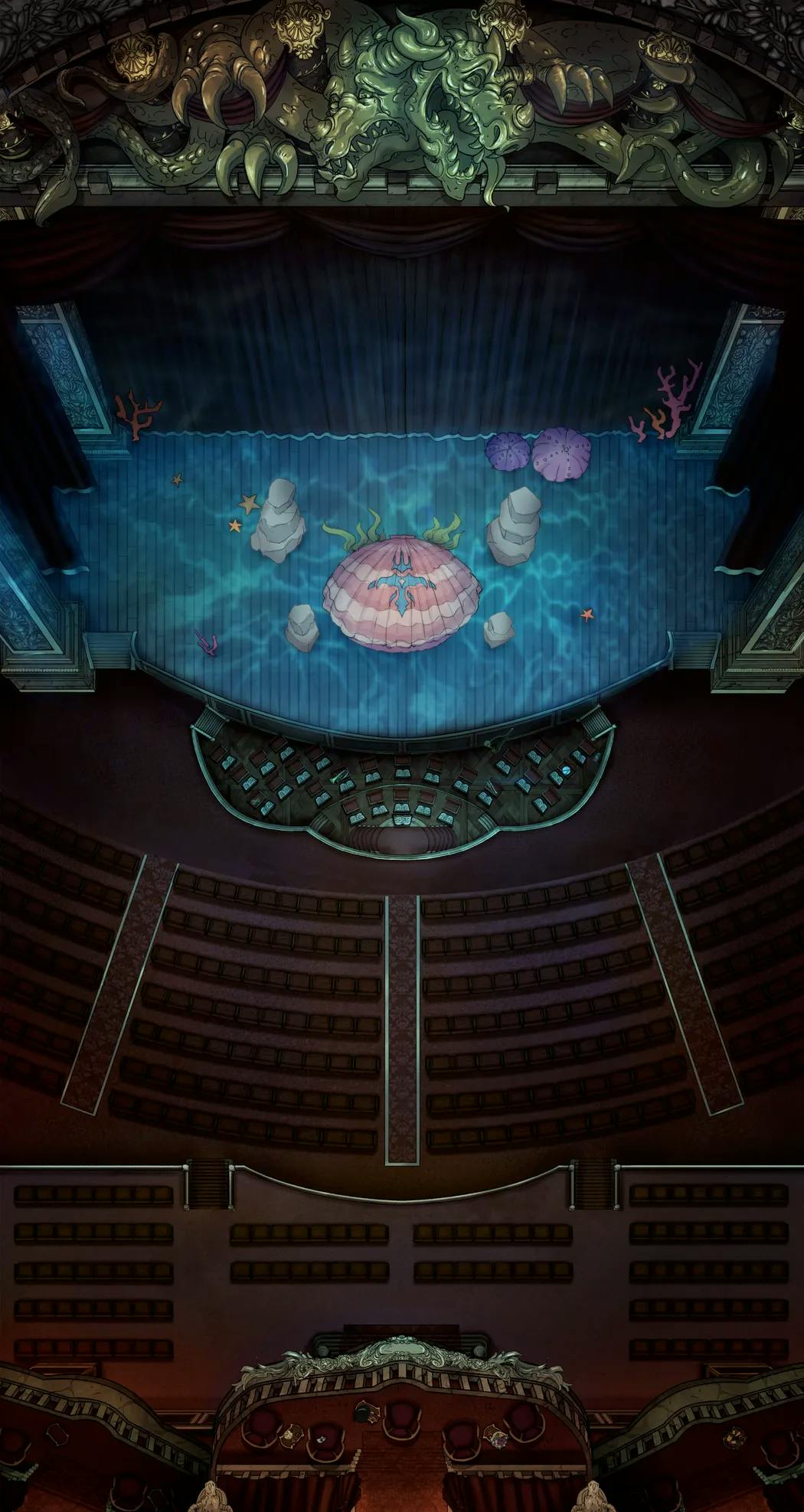 Grand Opera House map, Underwater Shell Closed variant thumbnail