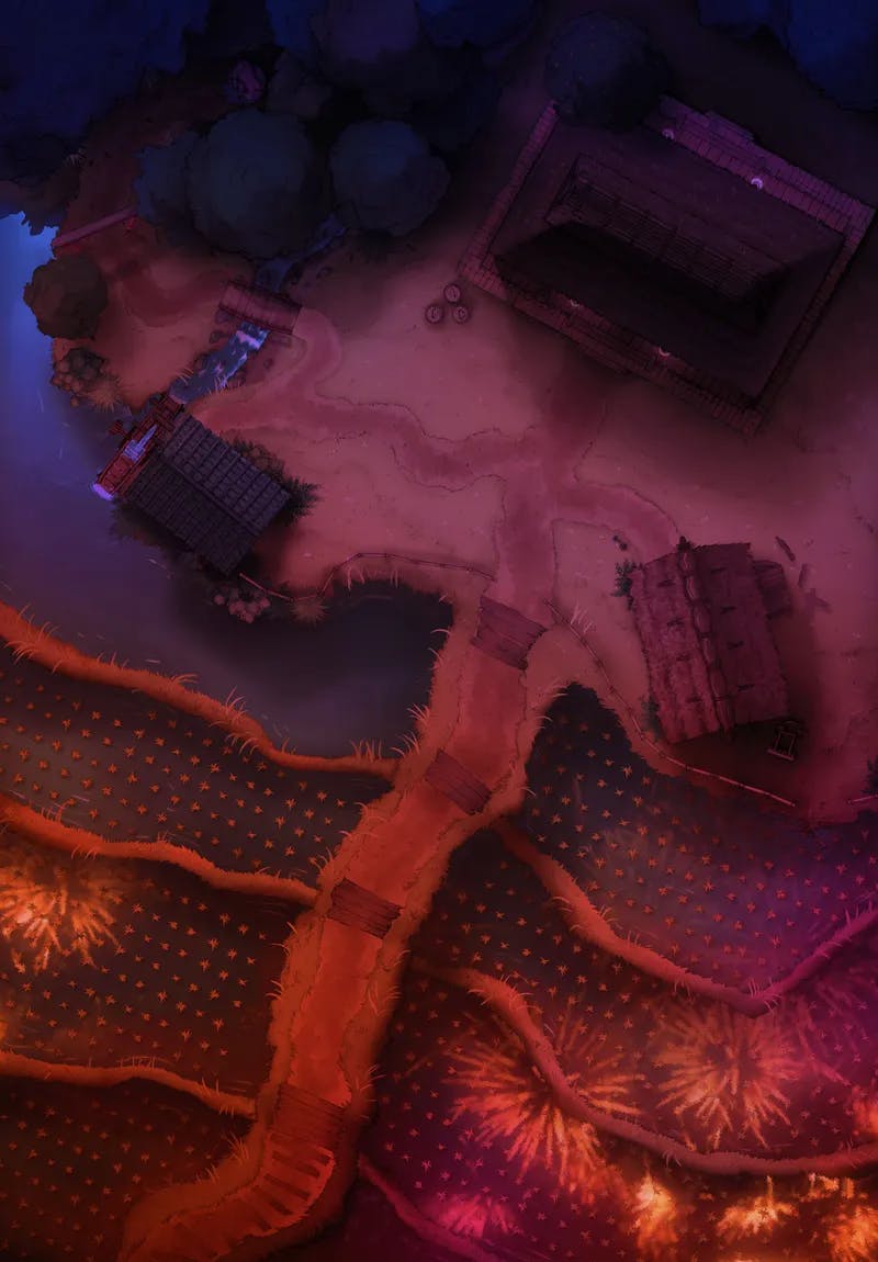Oni Hideout map, Fireworks variant thumbnail