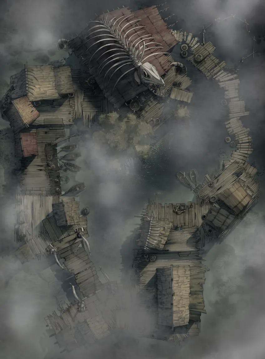 Floating Village map, Fog variant thumbnail