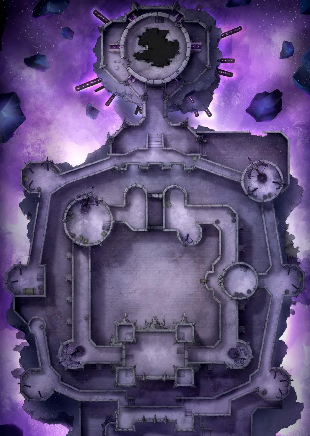 Shadowfell Fortress Interior map, No Monster variant thumbnail