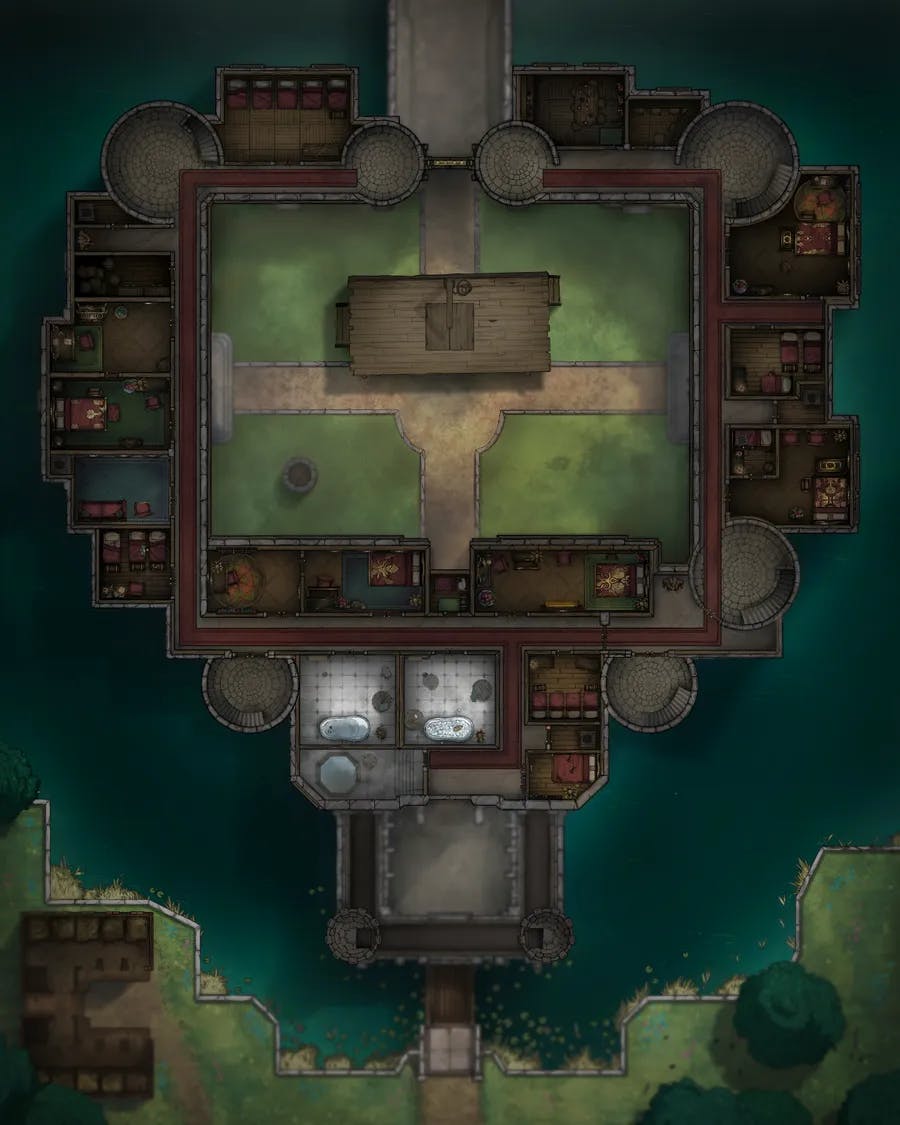 Palace Outer Court map, Second Floor Gallows variant thumbnail